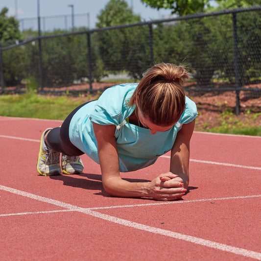 woman wearing clear exerties